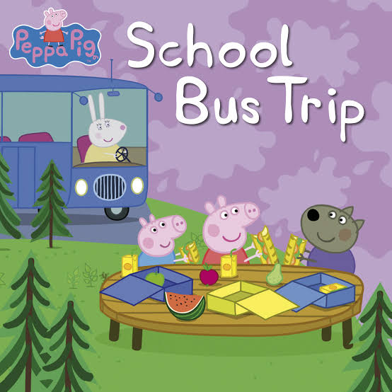 IMG : peppa pig school bus trip